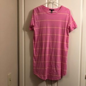 Forever 21 Striped Mini T-Shirt Dress